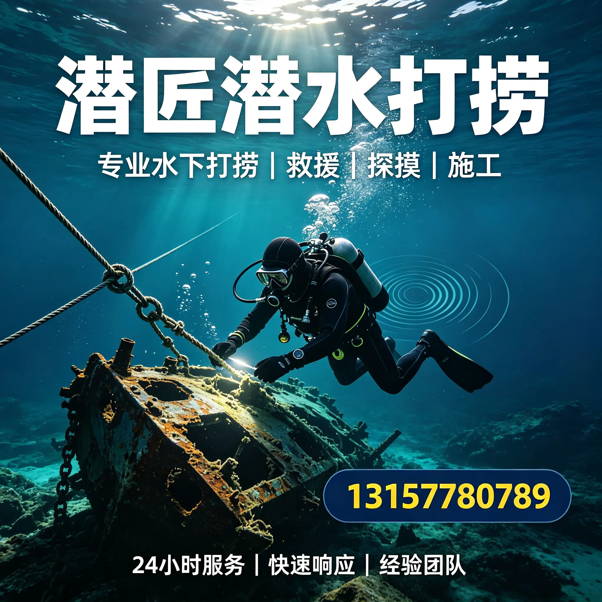 儋州水下打捞作业服务产品